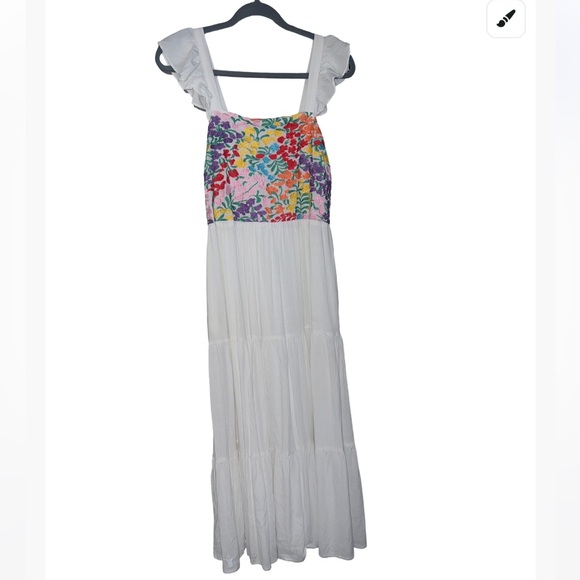 j. marie Dresses & Skirts - J. Marie white embroidered maxi dress